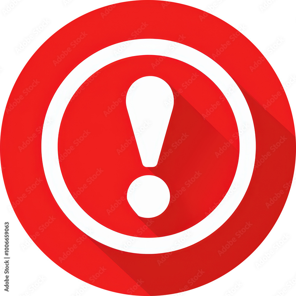 Red circle with exclamation Red circle with exclamation