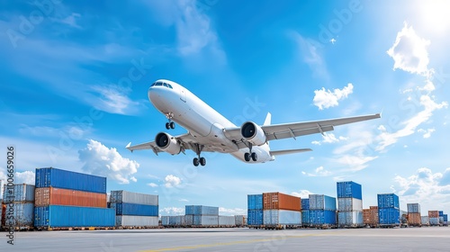 Aerial Cargo Plane For Logistics Planning and Route Efficiency