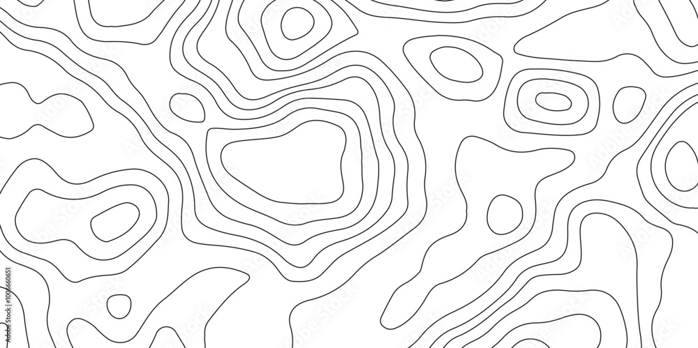 Fototapeta premium Topographic map background geographic line map with elevation assignments. Modern design with White background with topographic wavy pattern design.paper texture Imitation of a geographical map shades