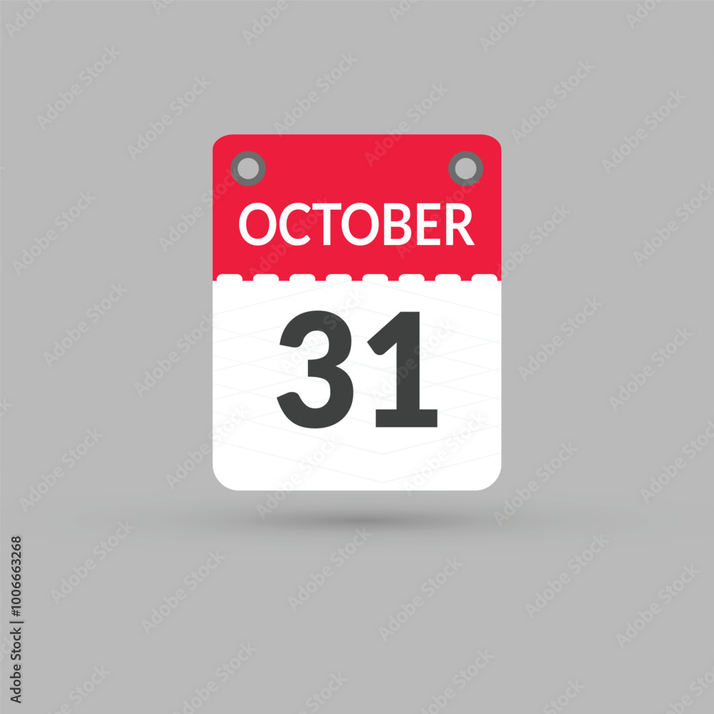 October 31 calendar Date, Month icon October 31 calendar Date, Month icon