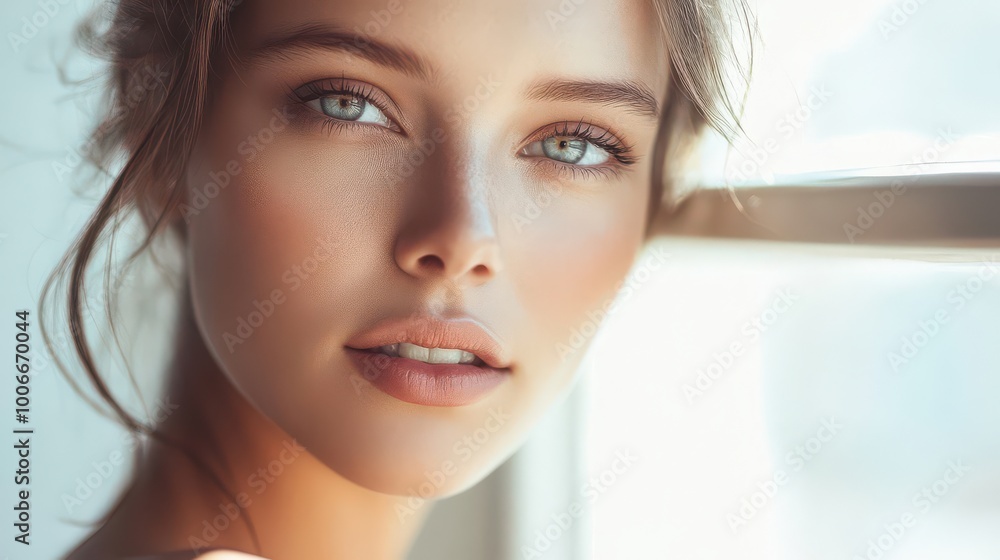 Natural Beauty Portrait with Soft Lighting Natural Beauty Portrait with Soft Lighting