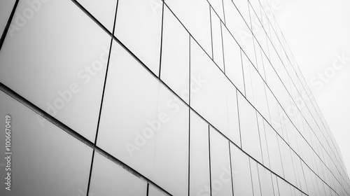 Wallpaper Mural A minimalist tile pattern with thin, intersecting lines in black and white, creating a simple yet dynamic grid layout. Torontodigital.ca