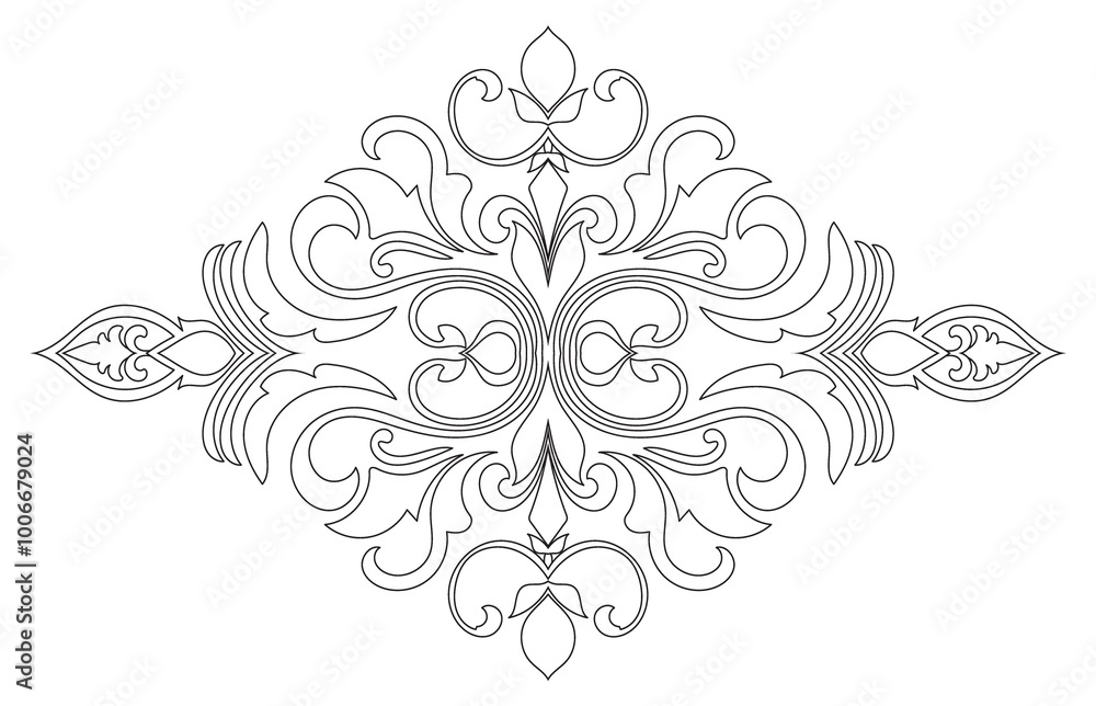 Carpet components. black stripes. rug Oriental ornament with floral motifs. Indian design element for henna tattoo, adult coloring book, greeting card, wedding invitation or spa beauty flyer. Carpet components. black stripes. rug Oriental ornament with floral motifs. Indian design element for henna tattoo, adult coloring book, greeting card, wedding invitation or spa beauty flyer.