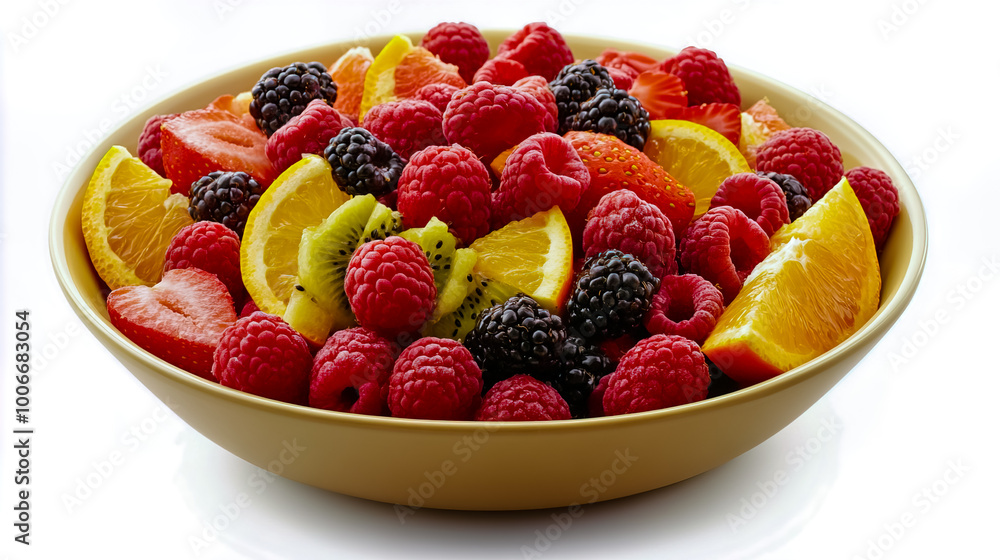 A vibrant and colorful image of a large bowl filled with a fresh fruit salad. A vibrant and colorful image of a large bowl filled with a fresh fruit salad.