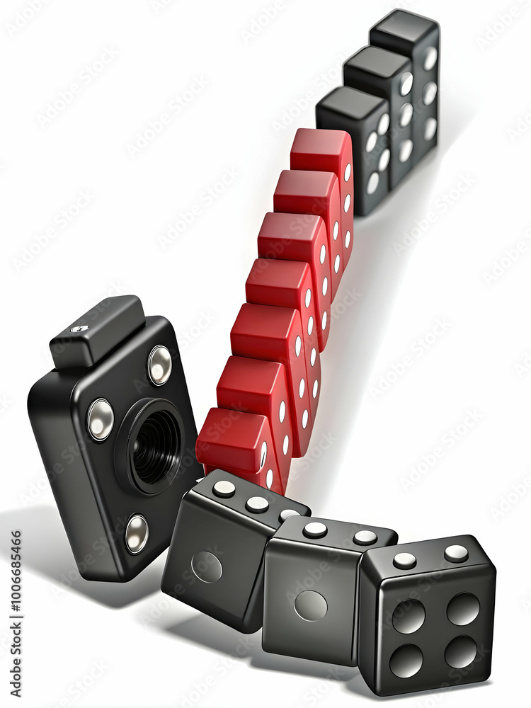 Vector Sequence of Dominoes Illustrating the Policy Domino Effect: Camera Pans Across Chain Reaction of Policy Areas on White Background for Impact Analysis Vector Sequence of Dominoes Illustrating the Policy Domino Effect: Camera Pans Across Chain Reaction of Policy Areas on White Background for Impact Analysis