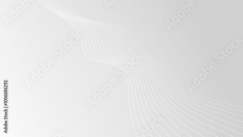 Minimalist background with line ornaments. Horizontal banner wallpaper. White minimalist background.