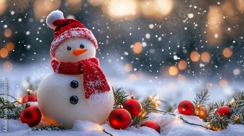 Wallpaper Mural Festive Christmas Scene with Decorated Tree, Sparkling Lights, and Cozy Holiday Atmosphere Torontodigital.ca