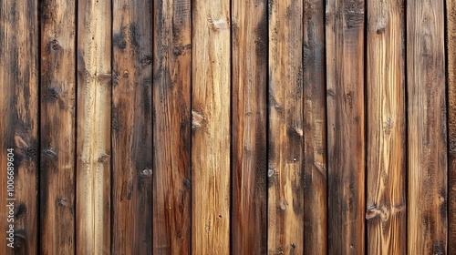  Wall made of wood. Wooden panels made from slats. Texture of vertical timber lines. Modern interior design from planks. Decorative surface for the construction of fences and facades. 