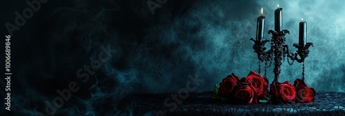 Moody Dark Victorian Gothic Glamour Wide Background