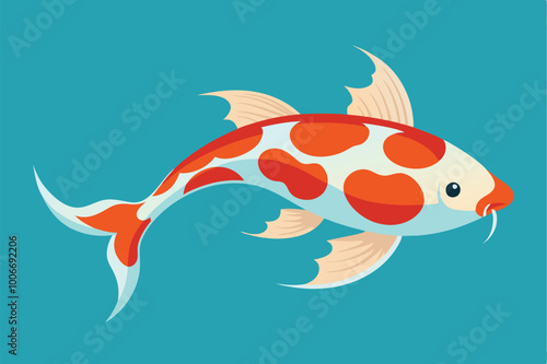 Tropical fish vector cartoon icon. Isolated cartoon icon aquarium animals .Vector illustration tropical fish 