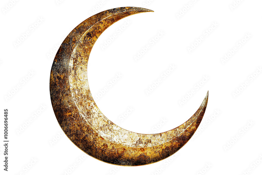 Crescent moon muslim symbol on transparent background Crescent moon muslim symbol on transparent background