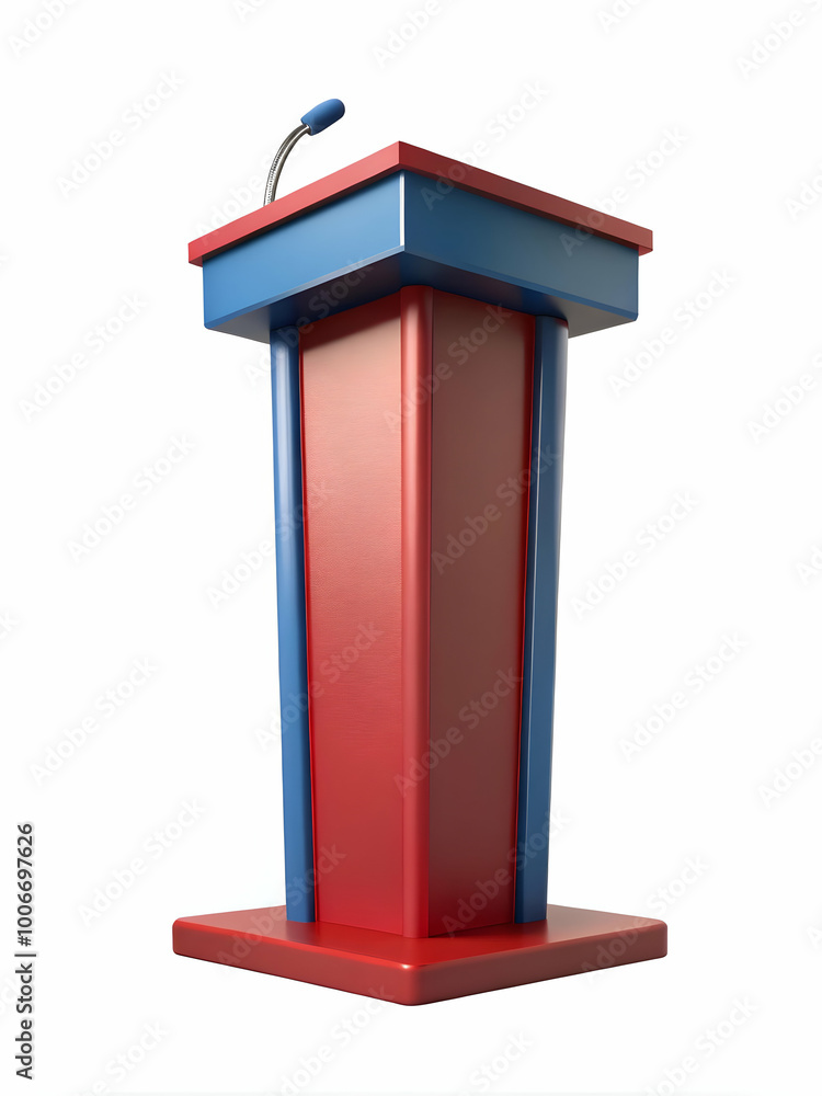 Levitating Political Podium Concept: Close-Up of an Empty Floating Podium Symbolizing Political Discourse and Leadership Against a White Backdrop Levitating Political Podium Concept: Close-Up of an Empty Floating Podium Symbolizing Political Discourse and Leadership Against a White Backdrop