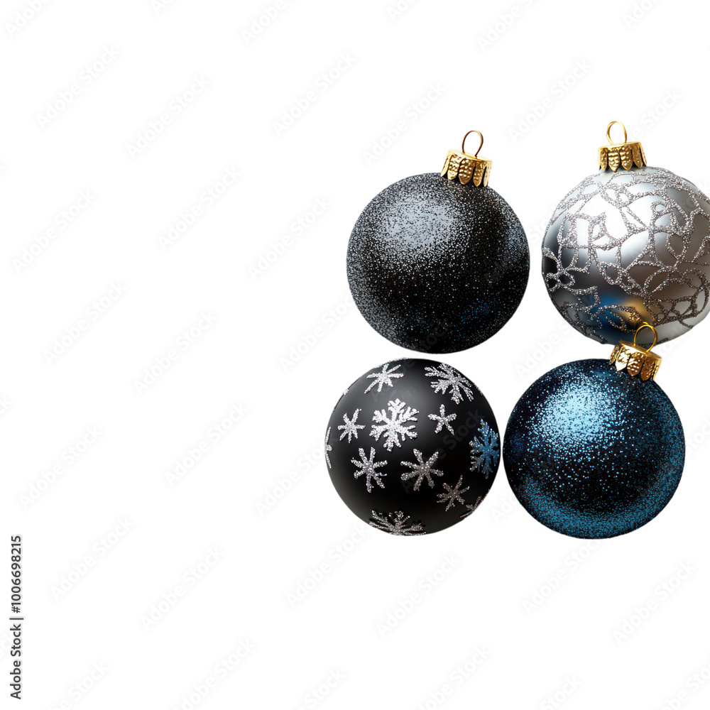 Christmas Ornaments Isolated on a Transparent Background Christmas Ornaments Isolated on a Transparent Background