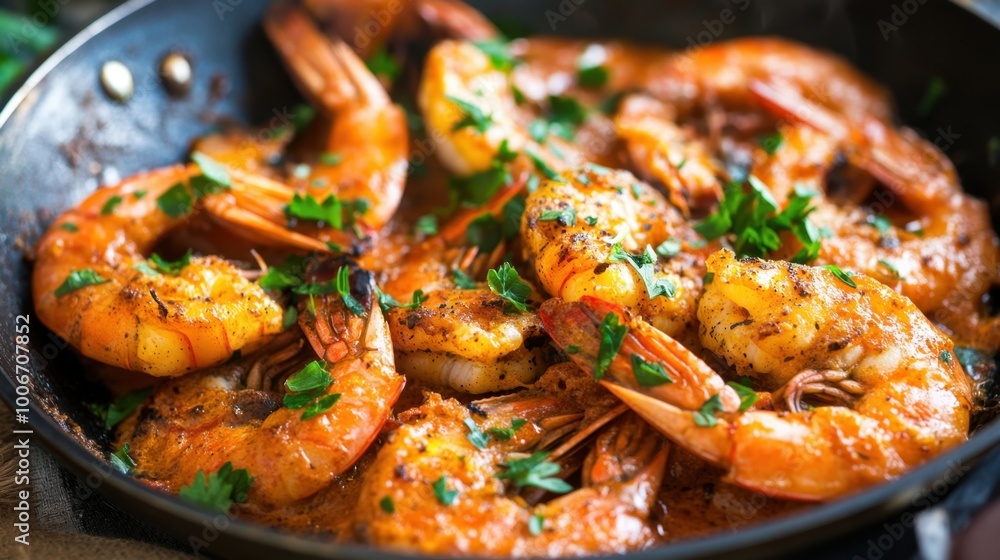 Rich and flavorful Turkish shrimp casserole in butter sauce, served in a sizzling pan, ready for a hearty meal. Rich and flavorful Turkish shrimp casserole in butter sauce, served in a sizzling pan, ready for a hearty meal.