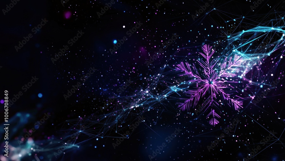 Naklejka premium Abstract Snowflake