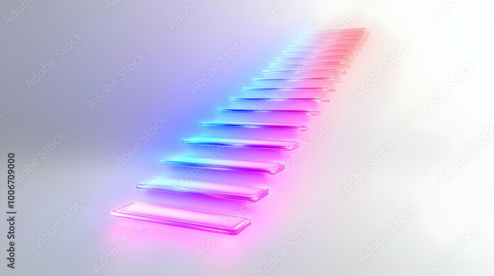 3D Minimalist Hanukkah Menorah and Candles Silhouette on White Background - Elegant Design for Promotional Use