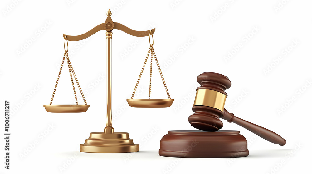 3D Scale and Gavel Icons Symbolizing Compliance and Justice in Business Practices - Vector Image Isolated on White Background for Infographics and Legal Materials 3D Scale and Gavel Icons Symbolizing Compliance and Justice in Business Practices - Vector Image Isolated on White Background for Infographics and Legal Materials