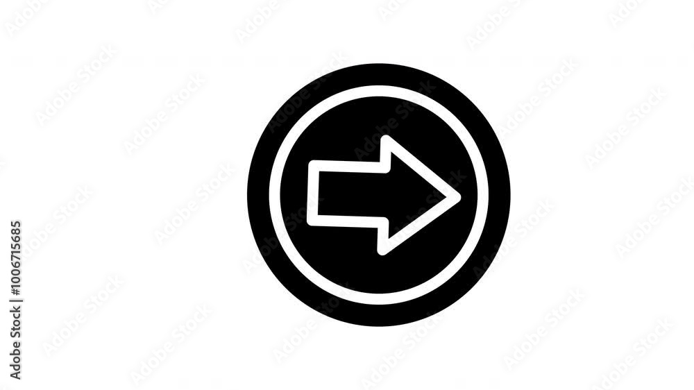 Right next arrow with a blue and yellow color scheme, outlined in black within a circle. Ideal for directional designs and infographics.
Right next arrow with a blue and yellow color scheme, outlined in black within a circle. Ideal for directional designs and infographics.