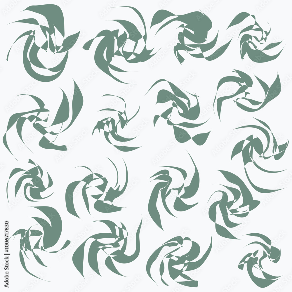 Fototapeta premium Drawn shapes and lines. Vector set. Use for illustrations and design of texts, articles, slide shows.