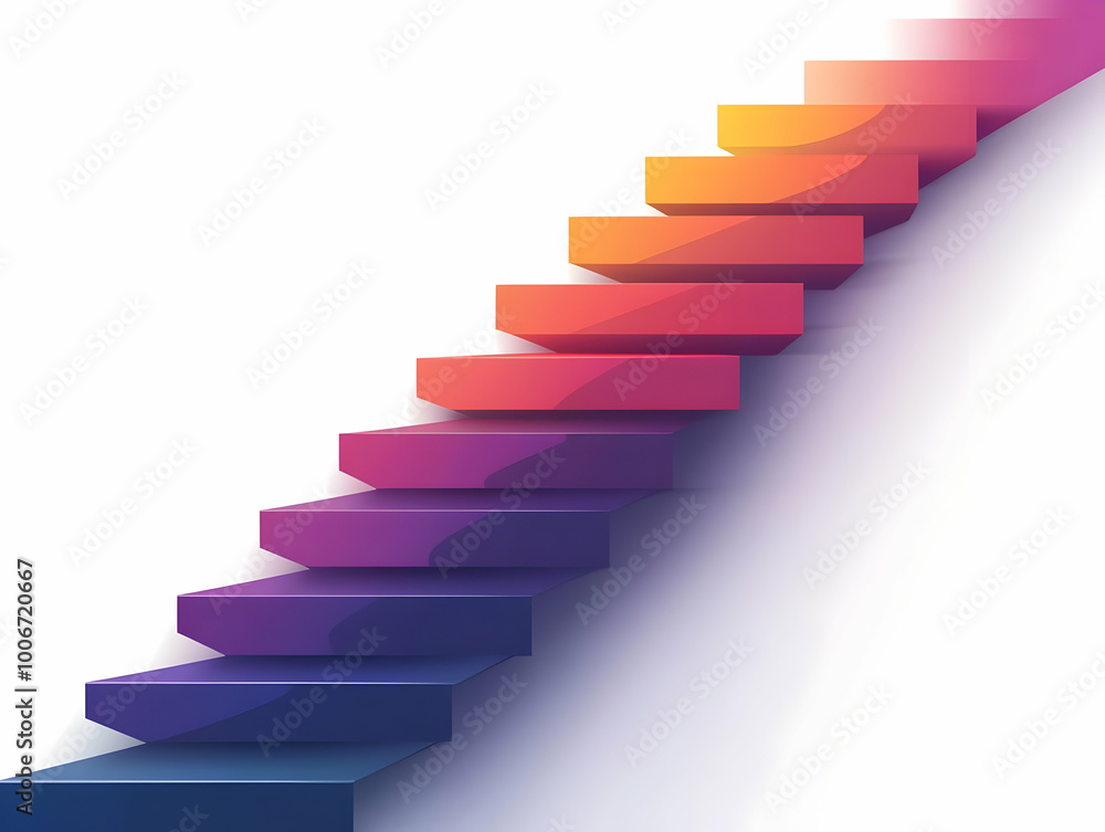 Clean Flat White Background with Glossy Ascending Arrow Graphics | Business Growth & Progress Concept with Ample Copy Space for Branding Clean Flat White Background with Glossy Ascending Arrow Graphics | Business Growth & Progress Concept with Ample Copy Space for Branding
