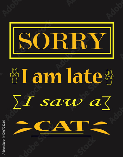 Pet t shirt design. Cat t shirt.