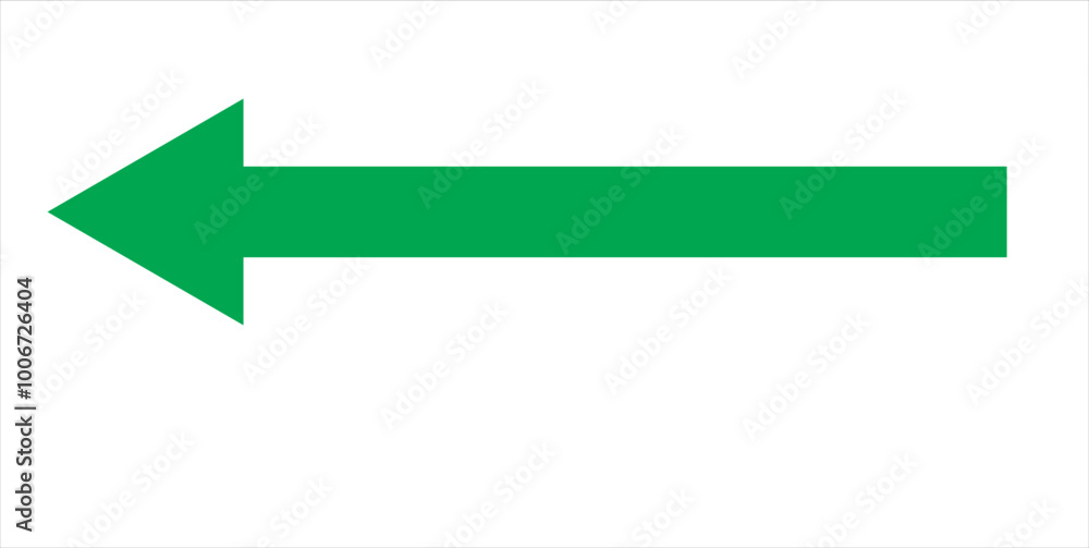 Straight long arrow, left thin line, black cursor, horizontal element, thick pointer vector icon isolated on white background. Simple illustration Straight long arrow, left thin line, black cursor, horizontal element, thick pointer vector icon isolated on white background. Simple illustration