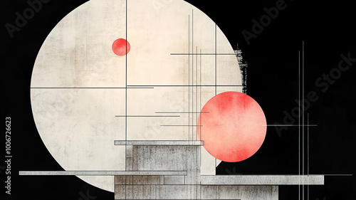 landscape in style of minimalism