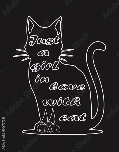 Pet t shirt design. Cat t shirt.