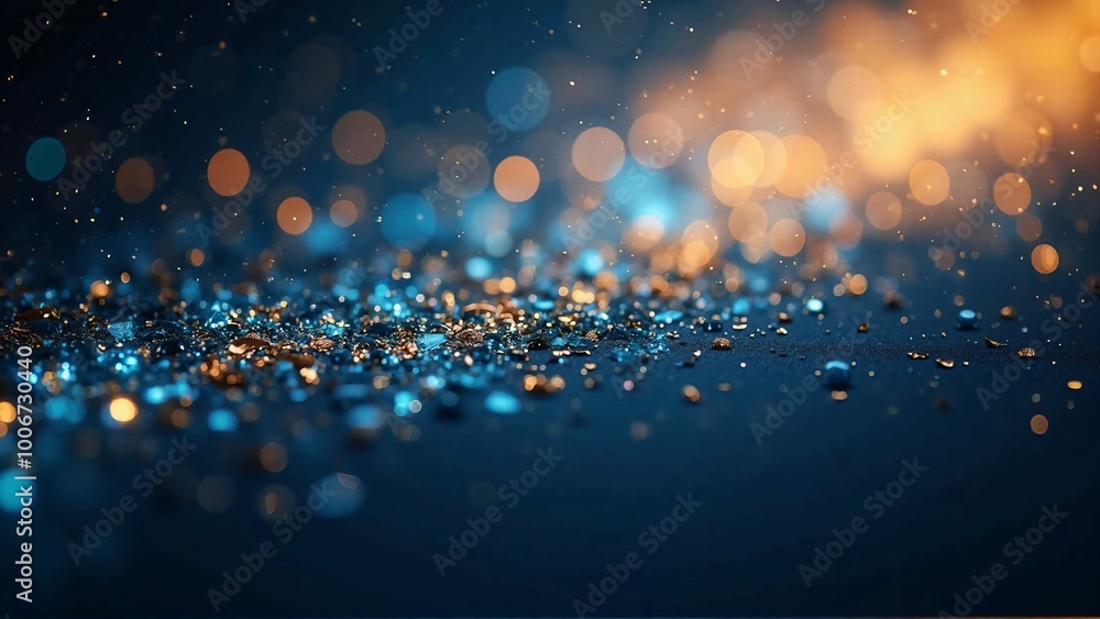 custom made wallpaper toronto digitalFestive Bokeh Lights on Dark Blue Background