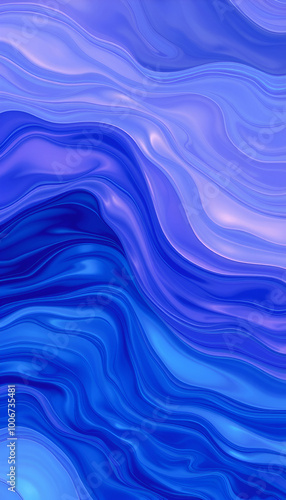 A captivating design of deep blue abstract waves, offering a serene and artistic phone background.