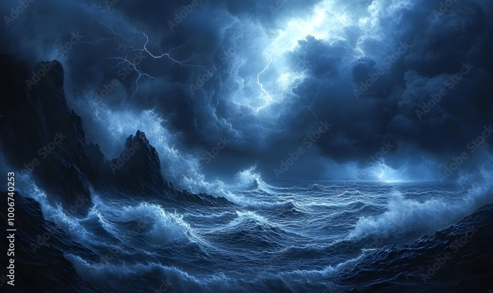 Fototapeta premium Stunning Nature Landscapes: Mountains, Forests, Oceans, and Serene Vistas.