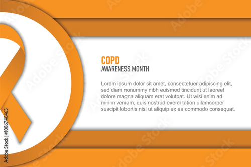 COPD Awareness Month background.