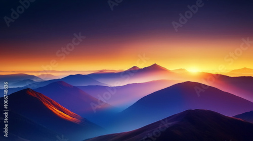 Breathtaking scenery with vibrant sunsets and mountains.