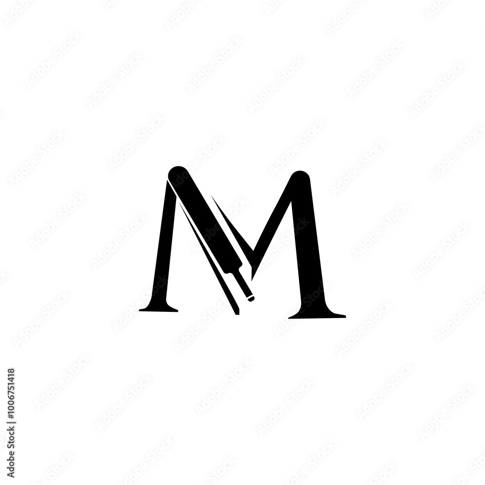 Bottle Logo Letter M, Bottle iconTemplate Combination Bottle Logo Letter M, Bottle iconTemplate Combination