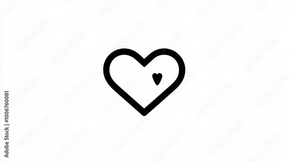 A black heart emoji outlined against a clean white background, emphasizing its bold and simple shape for use in design concepts. A black heart emoji outlined against a clean white background, emphasizing its bold and simple shape for use in design concepts.