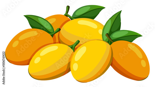 illustration of an mango - Vector illustration of  mango isolated on white, mango vector art