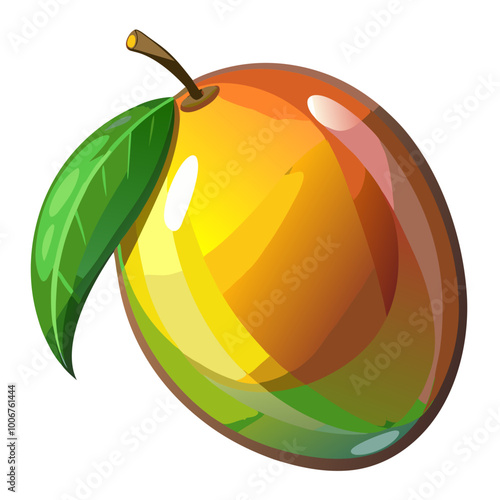 illustration of an mango - Vector illustration of  mango isolated on white, mango vector art