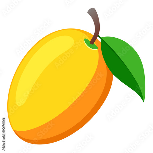 illustration of an mango - Vector illustration of  mango isolated on white, mango vector art