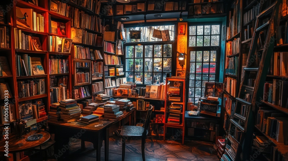 Cozy Bookstore Interior Cozy Bookstore Interior