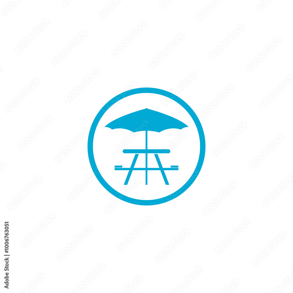 Camping and picnic table icon isolated on transparent background Camping and picnic table icon isolated on transparent background