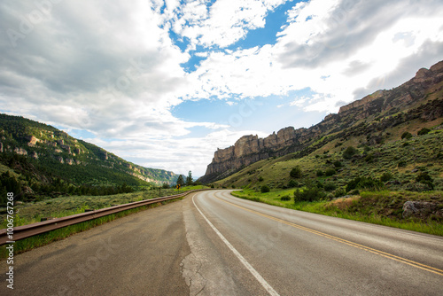 open roads amongst the mountains photo