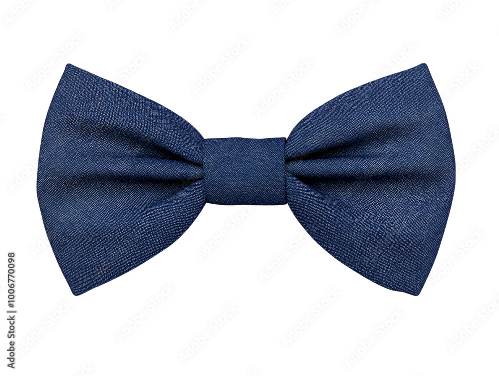 Blue bow tie on white isolated background for formal wear and accessories. transparent background Blue bow tie on white isolated background for formal wear and accessories. transparent background