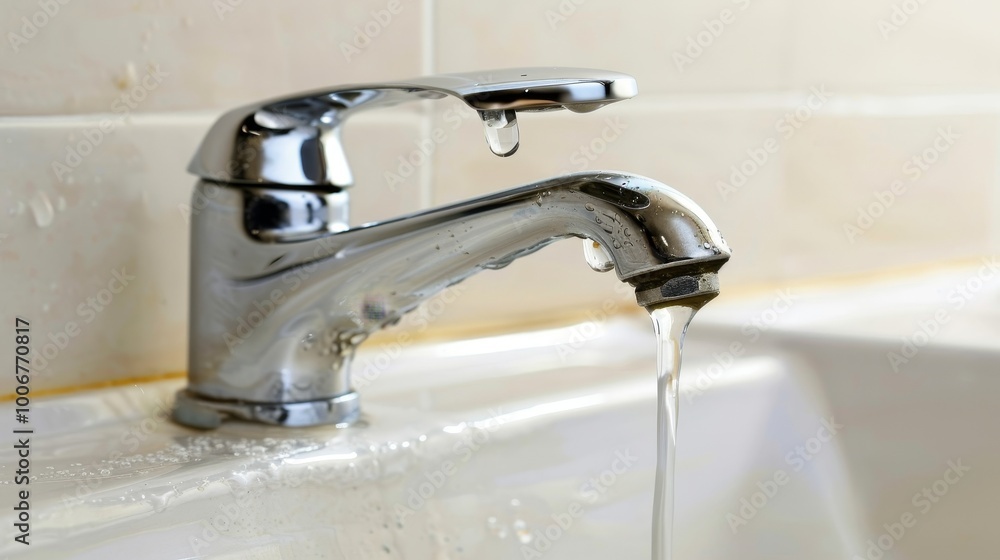 Close-up of a leaking faucet dripping water onto a white porcelain sink, highlighting the urgency of fixing a product issue.