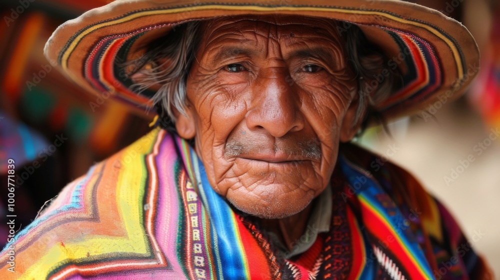 Obraz premium peruvian old man