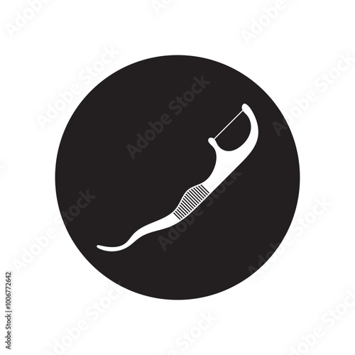 Dental Flossing Tool Icon