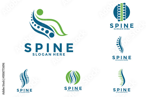 Set of Spine log vector, Healthcare medical logo