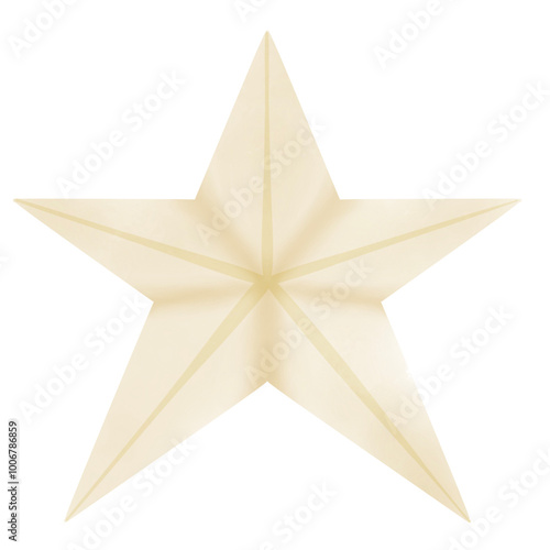 A vibrant watercolor illustration of a yellow star, perfect for holiday decorations, cards, and seasonal prints. This bright design adds a cheerful and festive touch to any project.