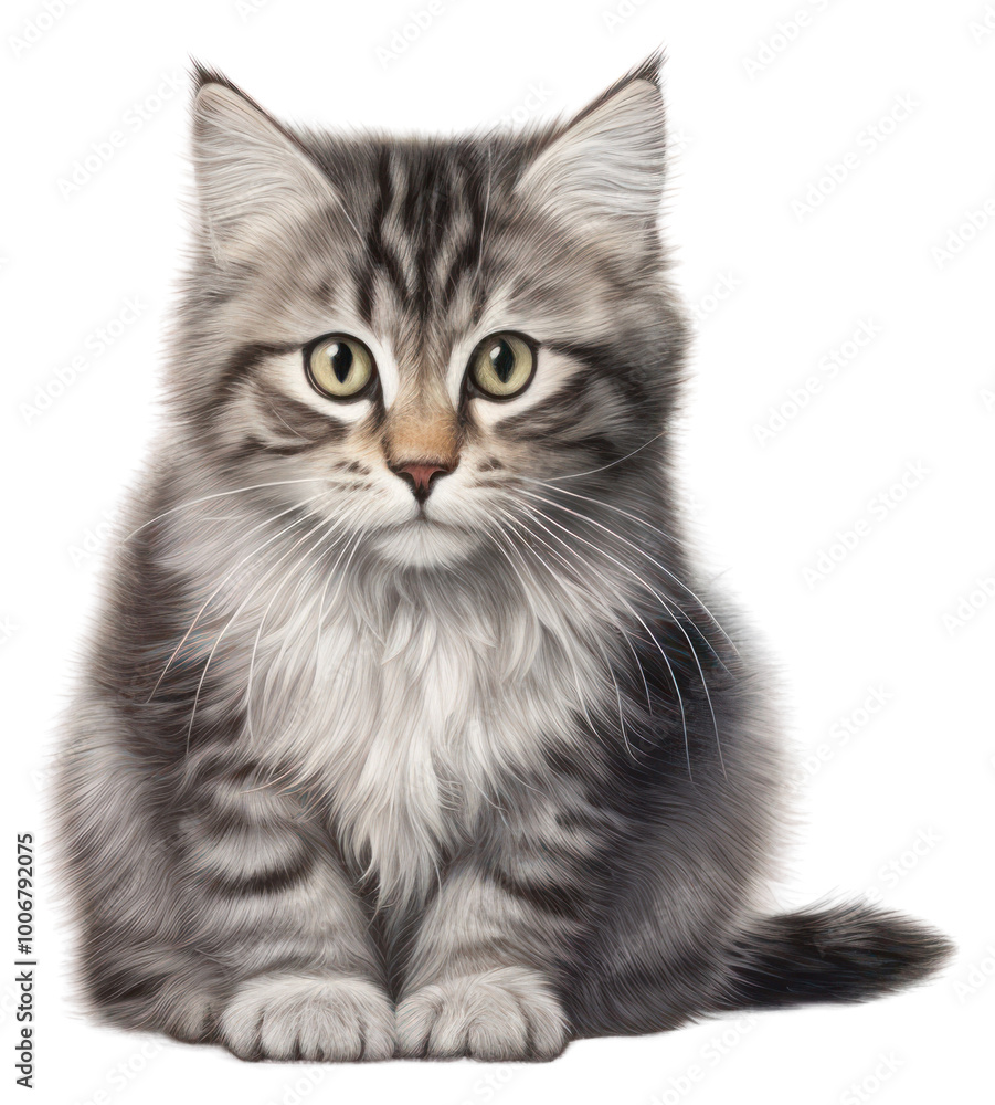 Obraz premium PNG Cat mammal animal kitten.