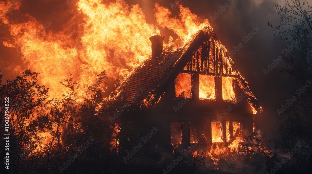 Burning House In Flames Burning House In Flames