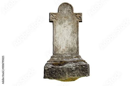 Tombstone on transparent background